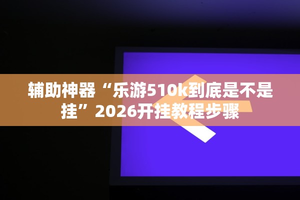 辅助神器“乐游510k到底是不是挂”2026开挂教程步骤