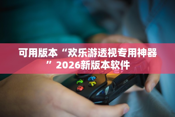 可用版本“欢乐游透视专用神器”2026新版本软件