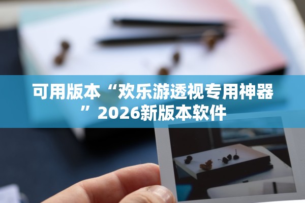 可用版本“欢乐游透视专用神器”2026新版本软件