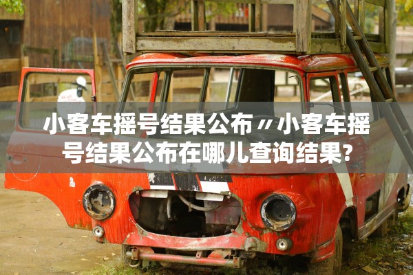 小客车摇号结果公布〃小客车摇号结果公布在哪儿查询结果?