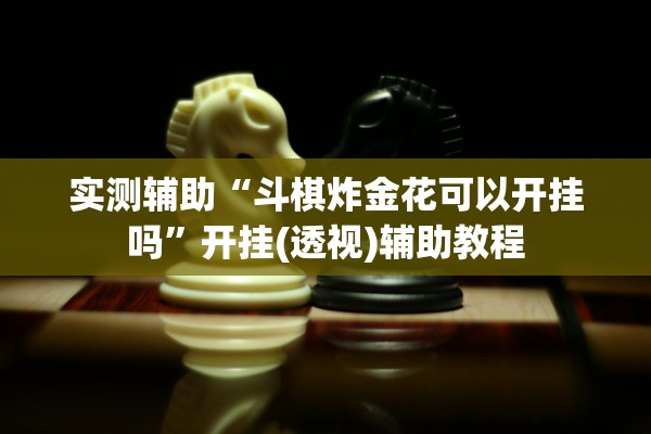 实测辅助“斗棋炸金花可以开挂吗”开挂(透视)辅助教程