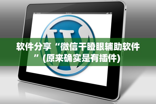 软件分享“微信干瞪眼辅助软件”(原来确实是有插件) 
