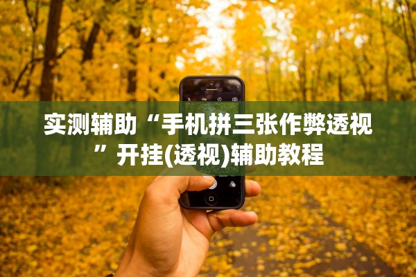 实测辅助“手机拼三张作弊透视”开挂(透视)辅助教程