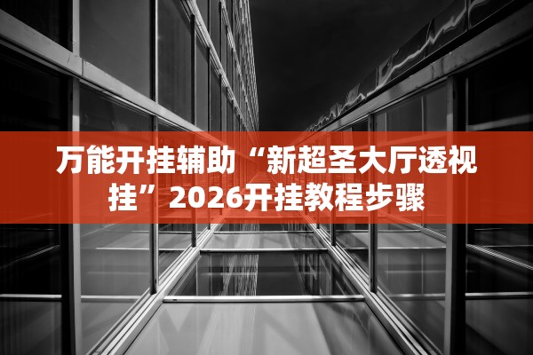 万能开挂辅助“新超圣大厅透视挂	”2026开挂教程步骤